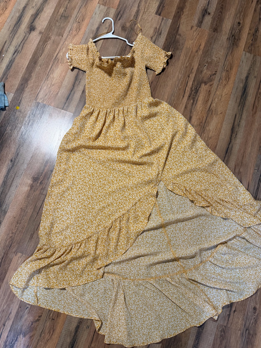 Audrey parks yellow dress size large